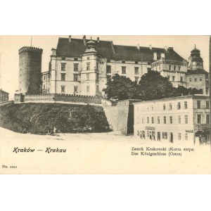 Königliches Schloss (Kurza stopa), Werbung für Tenczyński-Bier, ca. 1900