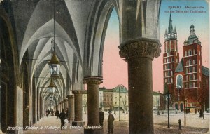 Kościół N. P. Maryi od strony Sukiennic, 1916