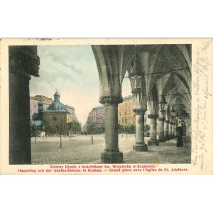 Główny Rynek z kościółkiem św. Wojciecha, 1904