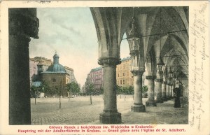 Place du marché avec l'église St. Adalbert, 1904
