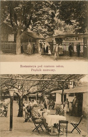 Restauracya pod Czarnem Orłem Prądnik Czerwony, ca. 1910