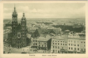 Pohled z věže radnice, asi 1905