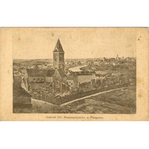 Krakov - Podgórze - kostel otců redemptoristů, asi 1910. Redemptoristé, asi 1910