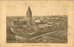 Krakov - Podgórze - kostel otců redemptoristů, asi 1910. Redemptoristé, asi 1910