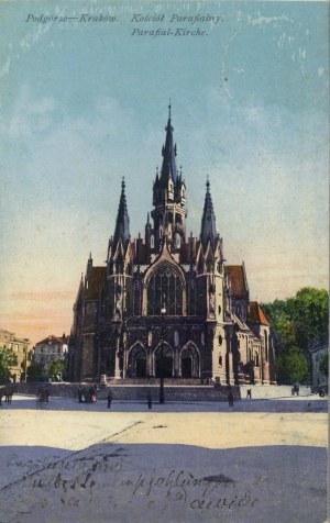 Krakov - Podgórze - farní kostel, 1915