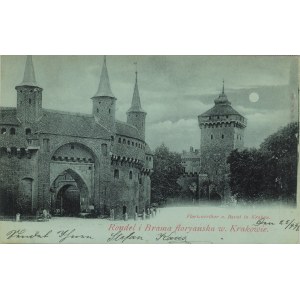 Rondelská a Floriánská brána, tzv. měsíční strana, 1898