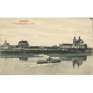 From beyond the Vistula River a view of Skałka, 1906