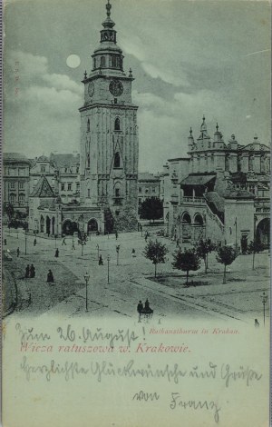 Tour de l'hôtel de ville, au clair de lune, 1898