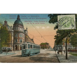 Postamt und Starowislna-Straße, 1918
