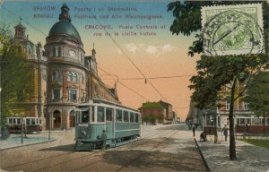 Bureau de poste et rue Starowislna, 1918