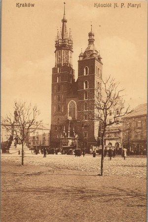 Krakau - Kirche der seligen Jungfrau Maria, um 1910