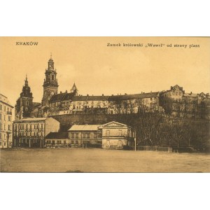 Château royal de Wawel vu du côté du Planty, vers 1910