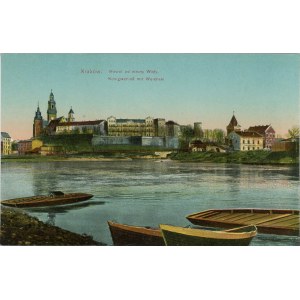 Wawel Castle from the side of the Vistula River, 1915