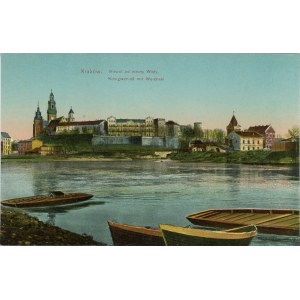 Château de Wawel vu du côté de la Vistule, 1915