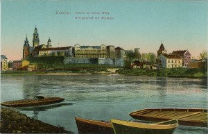 Das Wawel-Schloss vom Weichselufer aus, 1915