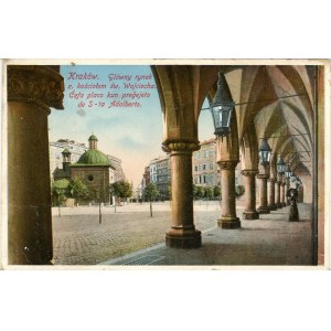 Główny Rynek z kościołem św. Wojciecha, 1913