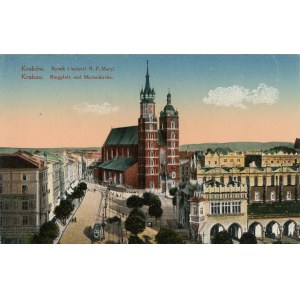 Rynek i kościół N. P. Maryi, 1916