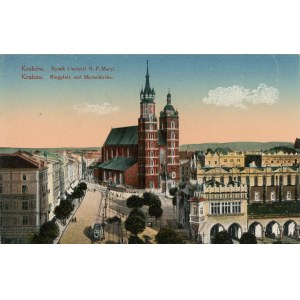 Trhové námestie a kostol N. P. Márie, 1916