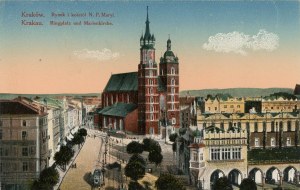 Rynek i kościół N. P. Maryi, 1916