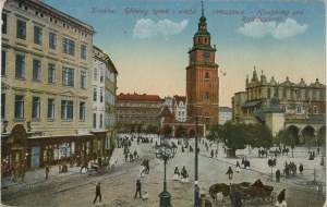 Hlavné trhové námestie a radničná veža, 1916