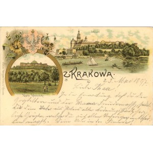 Litografia, Patriotyczna, Wielowidokowa, 1897