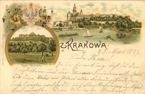 Litografia, Patriotyczna, Wielowidokowa, 1897