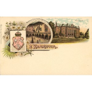 Lithograph, Patriotic, Jagiellonian University, ca. 1897