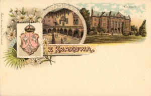 Litografia, patriottica, Università Jagellonica, 1897 ca.