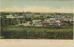 Krakov - Podgórze - Pohľad na mesto Krakov z Krzemioniek, asi 1905
