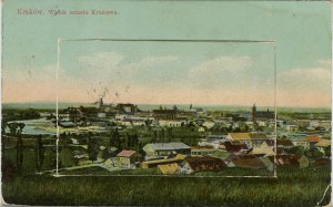 Krakow - Podgórze - Leporello - View of the city of Krakow from Krzemionki, 1910