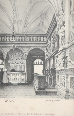 Hrad Wawel, kaplnka Batory, 1902