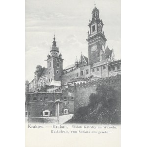 Pohľad na katedrálu na Waweli, okolo roku 1900