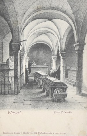Hrad Wawel, kráľovské hrobky, 1902