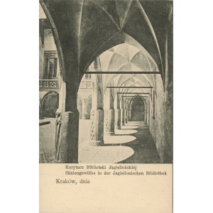 Chodba Jagelovskej knižnice, okolo roku 1900