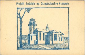 Project of a church in Grzegórzki, circa 1920.