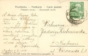 Planty, Pomnik Jadwigi i Jagiełły, 1908
