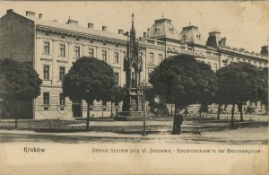 Pomník Reytana v ulici Basztowa, asi 1910