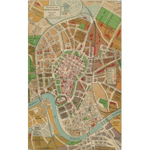 Taschenplan des Großraums Krakau, ca. 1910