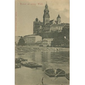 Wawel Castle from the side of the Vistula River, 1902