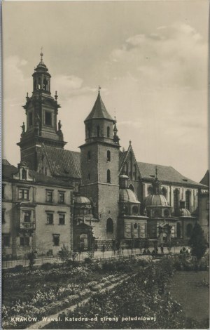 Katedrála Wawel, južná strana, okolo roku 1920