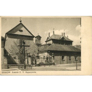 Kapucínský kostel, asi 1925 Kapucínský kostel, asi 1925