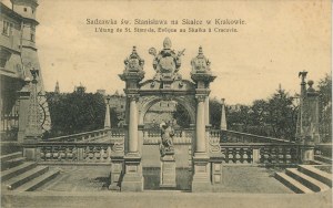 St. Stanislaus' pond at Skałka, 1907