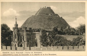 Kosciuszko Mound and St. Bronislawa Chapel, circa 1920.
