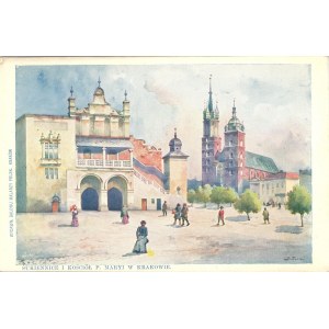 Sukiennice i kościół P. Maryi, 1899