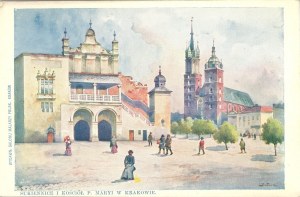 Sukiennice a kostel svaté Marie, 1899