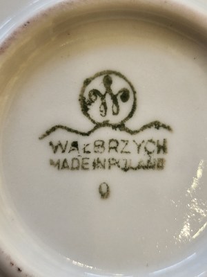 Platter with selected decoration, Walbrzych Table Porcelany Plant 