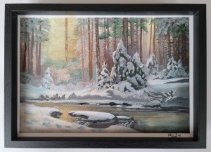 Czeslaw Nawrat, Forest in winter, 2024