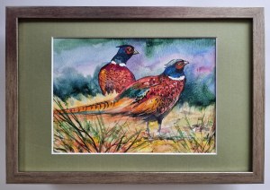 Aneta Nalborczyk, Two Pheasants, 2024