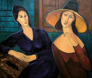 Krystyna Ruminkiewicz, Two Muses from Modigliani, 2024