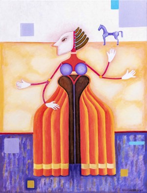 Maria Kostrzewska-Baron, Lady with a Horse, 2024